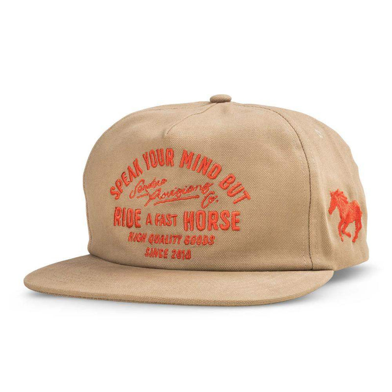 Sendero Provisions Co Tan Fast Horses Cap