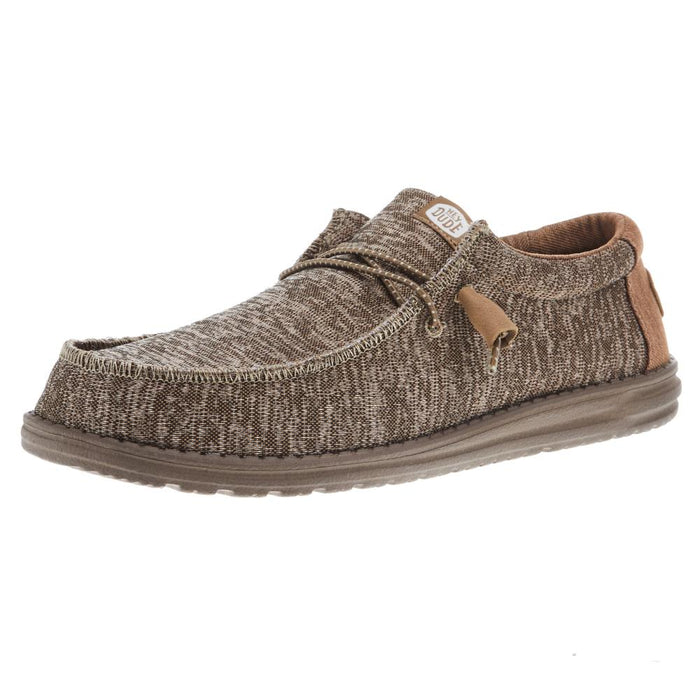 Mens Tan Wally Sport Knit Casual