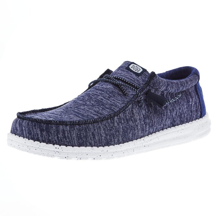 Mens Blue Wally Sport Knit Casual