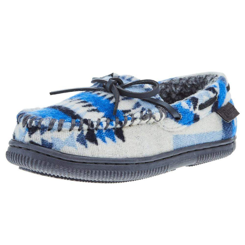 Boys Youth Ron Blue Moc Style Houseshoes
