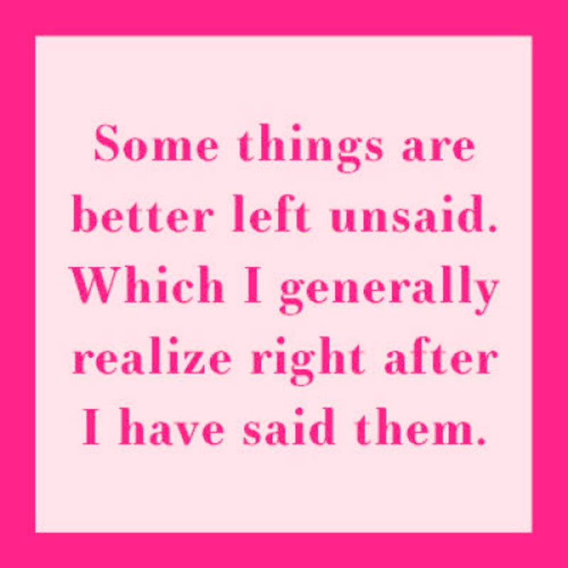 Drinks On Me Left Unsaid Coaster
