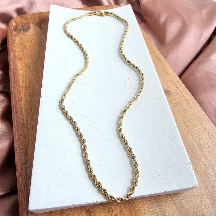 Spiffy & Splendid Luxe Gold Rope 18in. Chain