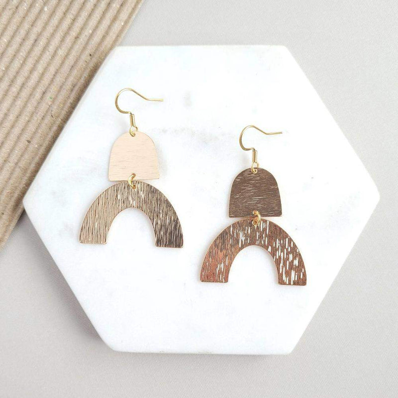 Spiffy & Splendid Ruby Gold Earrings