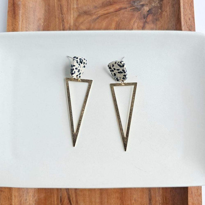 Tinley Black Dot Earrings