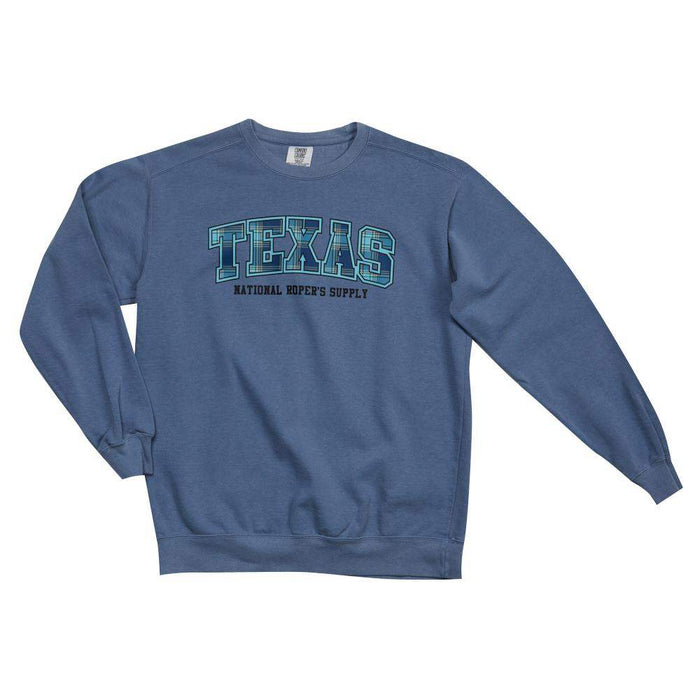 NRS Plaid Blue Logo Pullover