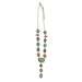 Multi-Colored Stone Concho Lariat Necklace