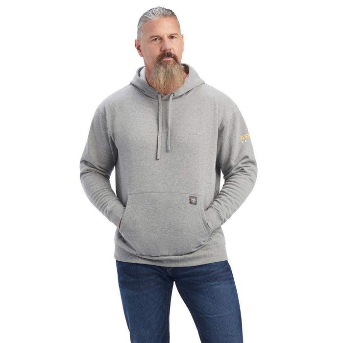 Ariat Men's Rebar Workman Heather Grey Hoodie