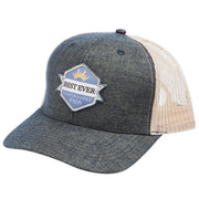 Heathered Hunter Green Patch Mesh Back Cap