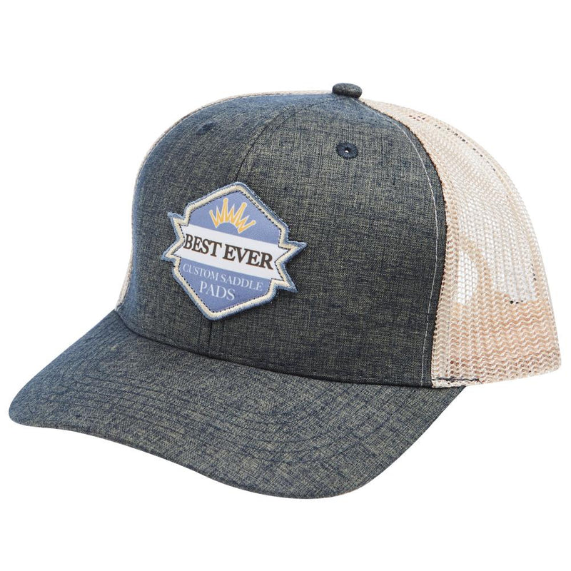 Heathered Hunter Green Patch Mesh Back Cap