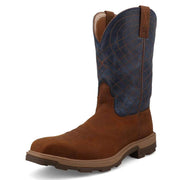 Twisted X Mens UltraLiteNano Toe Mocha Denim 11in Top Work Boot