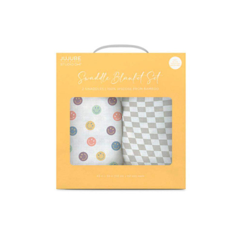 Jujube Happy Baby Vibes Swaddle Blanket Set