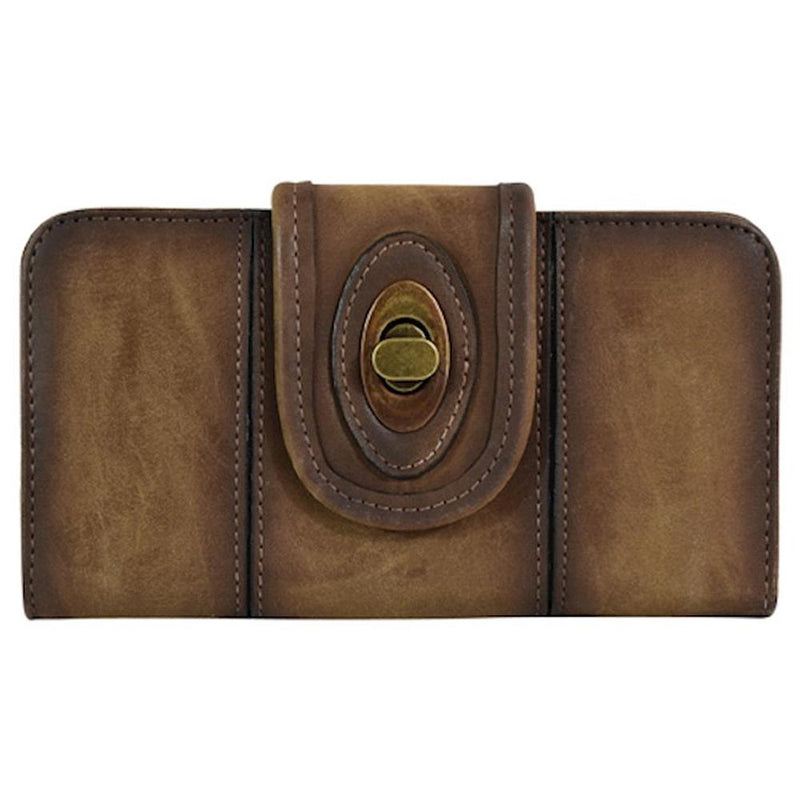 Justin Burnished Brown Wallet