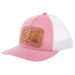 Mcintire Saddlery White and Heather Pink Chunk Cap