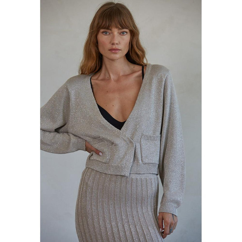 Women's Ash Grey Cardigan