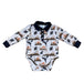 Shea Baby Boy's Desert Sky Long Sleeve Polo Onesie