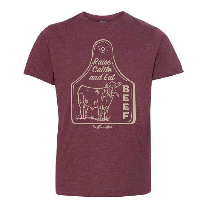 The Whole Herd Youth Raise Cattle Eat Beef Tee