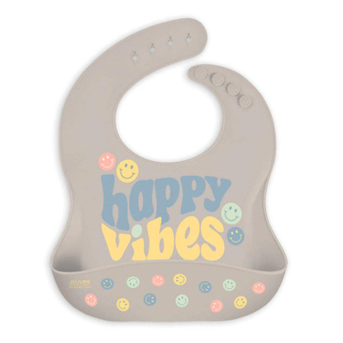 Jujube Happy Baby Vibes Silicone Bib