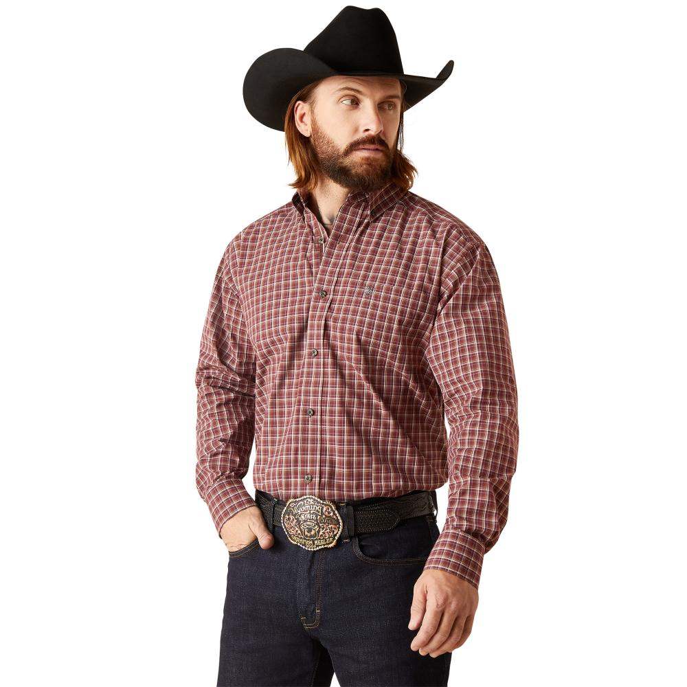 Men's Ariat Titus Fitted Shirt - Brown