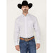 Men's Classic White Geo Print Button Down Shirt