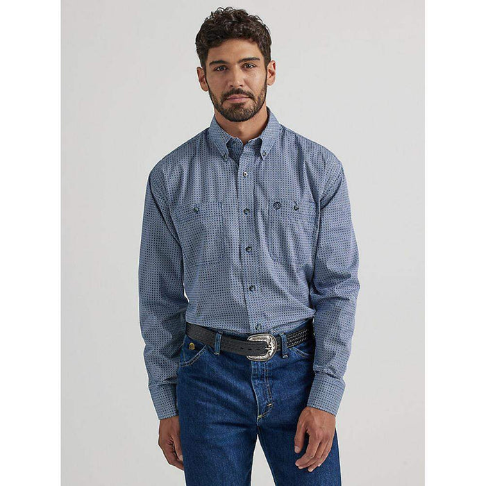 Wrangler Men's George Strait Long Sleeve Button Down