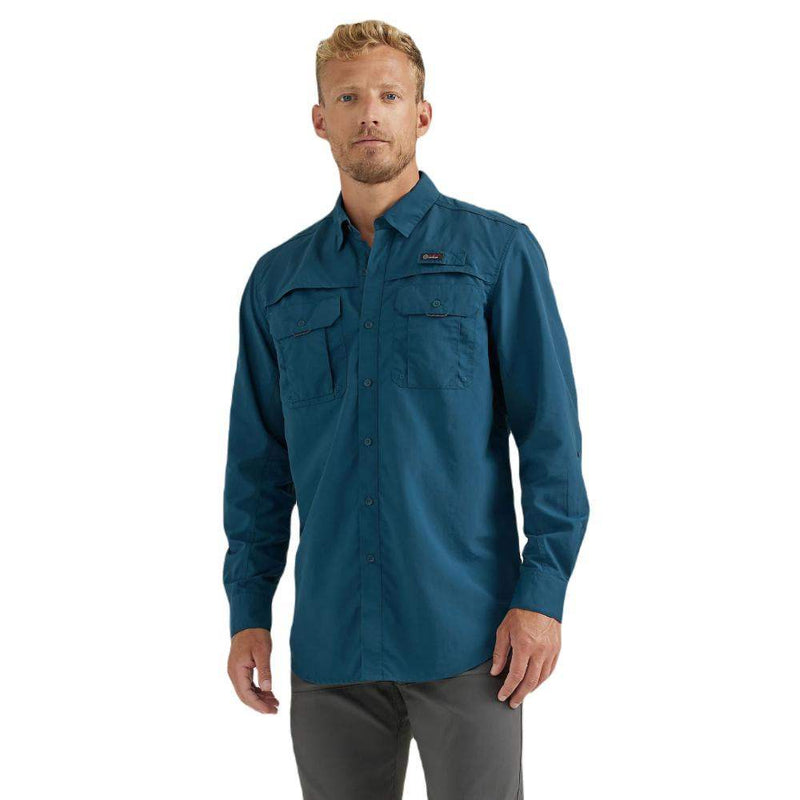 Wrangler ATG Men's Angler Long Sleeve Shirt