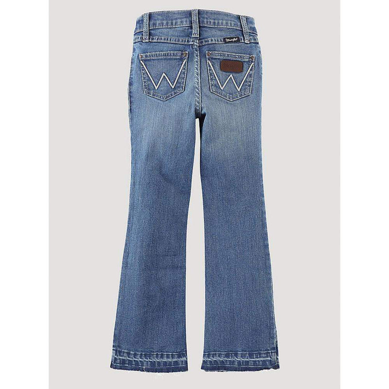 Wrangler Retro Girl's Raw Hem Bootcut Jeans