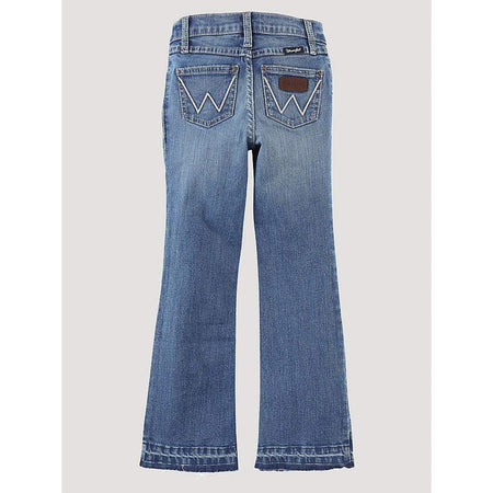 jsy♡ Wrangler Retro Girl's Raw Hem Bootcut Jeans