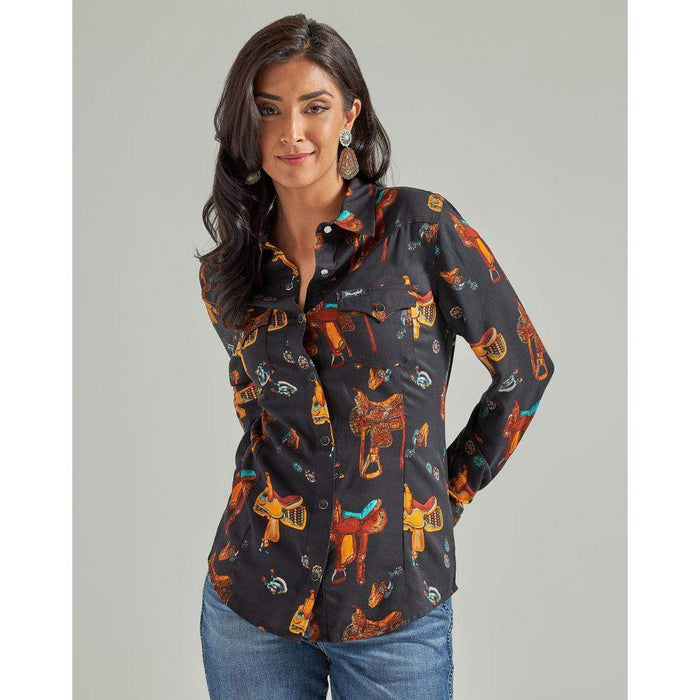 Wrangler Retro Women's Saddle Up Western Snap Shirt