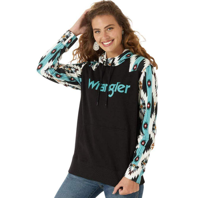 Wrangler Retro Women's Logo Southwestern Hoodie