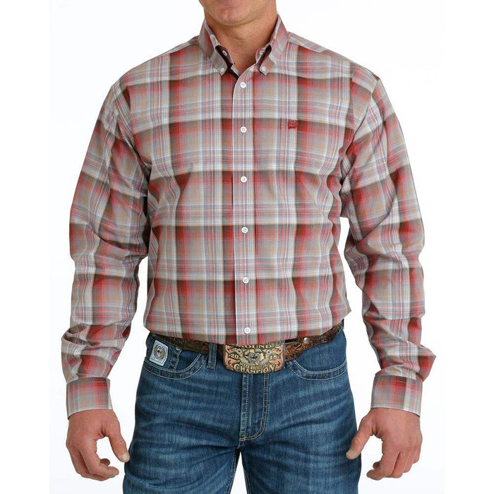 Men's Plaid Button Down Shirt