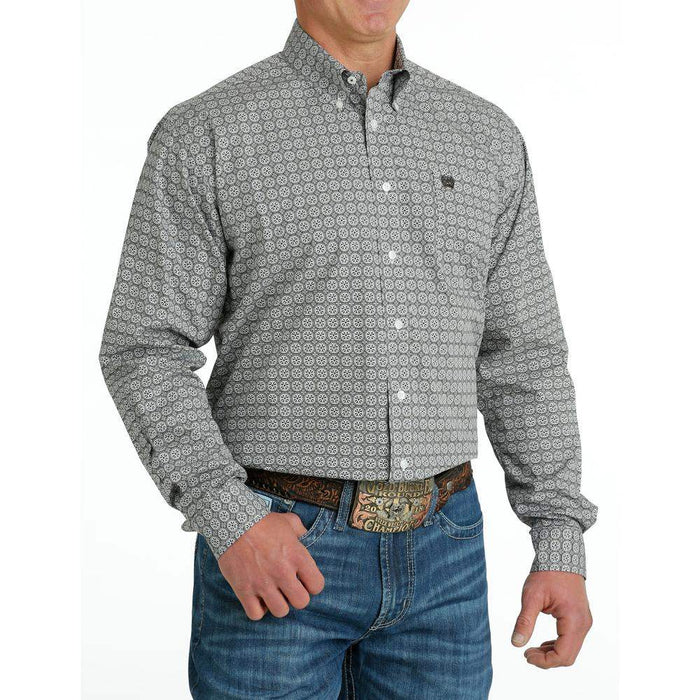 Cinch Men's Medallion Print Button Down Shirt