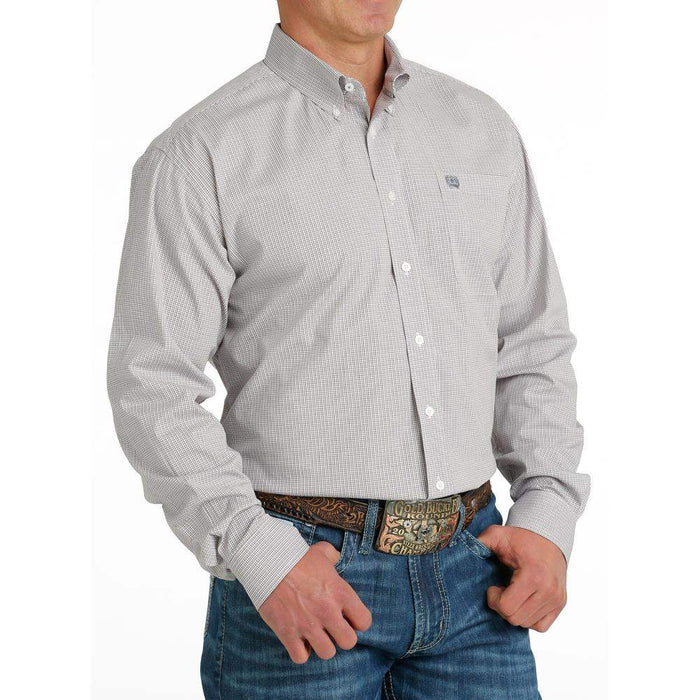 Men's Stretch Plaid Button Down Shirt