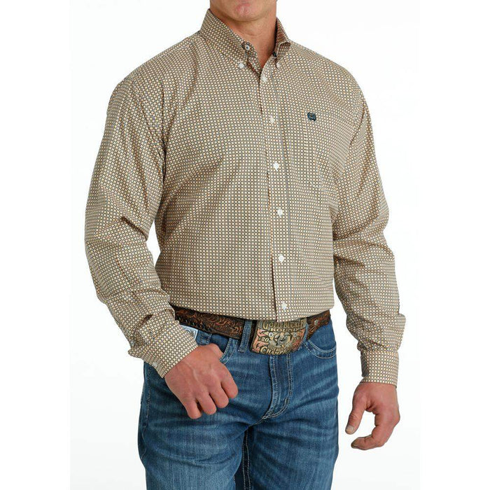 Cinch Men's Medallion Print Button Down Shirt