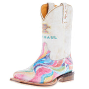 Kids Color Burst with Cowgirl Sole Cowgirl Boot