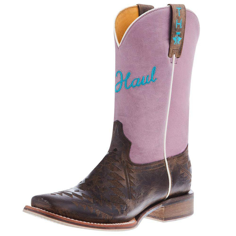 Women's Azteca/ Headdress Sole 11 In Pink Top Cowgirl Boots