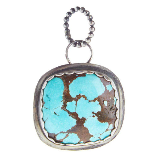 Horse Money Turquoise Turquoise Pate Pendant