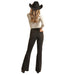 Rock & Roll Denim and Women's Charcoal High Rise Trouser