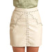 Rock & Roll Denim Women's Western Yoke Leather Skirt