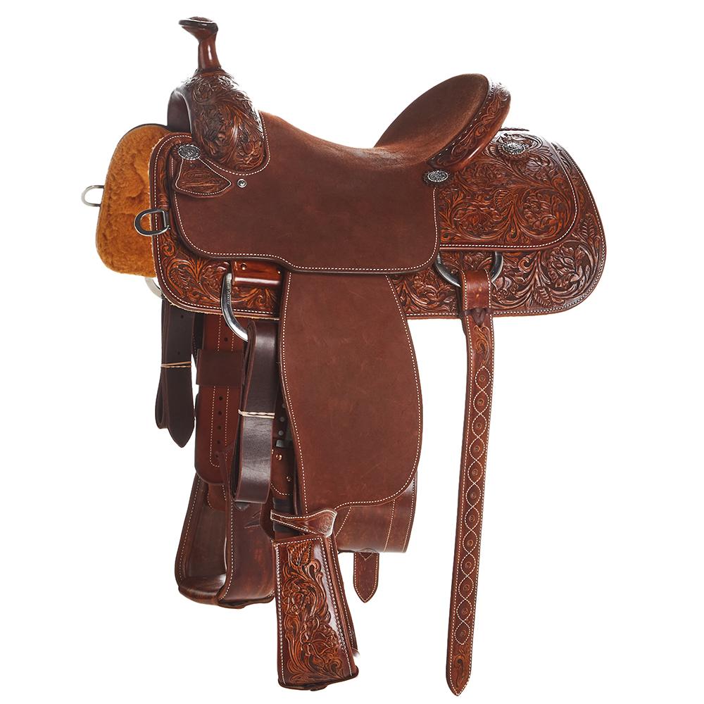 Martin Saddlery Natural Weathered Antique 1/2 Breed Rose Team Roper