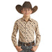 Panhandle Boy's Medallion Print Snap Shirt