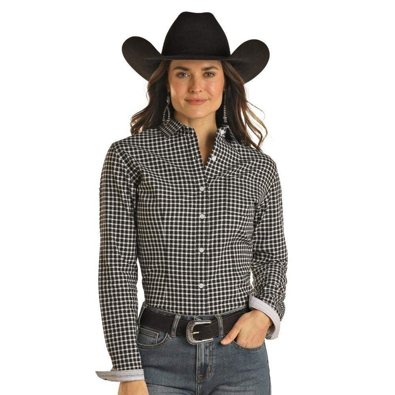 Women's Geometric Print Button Down