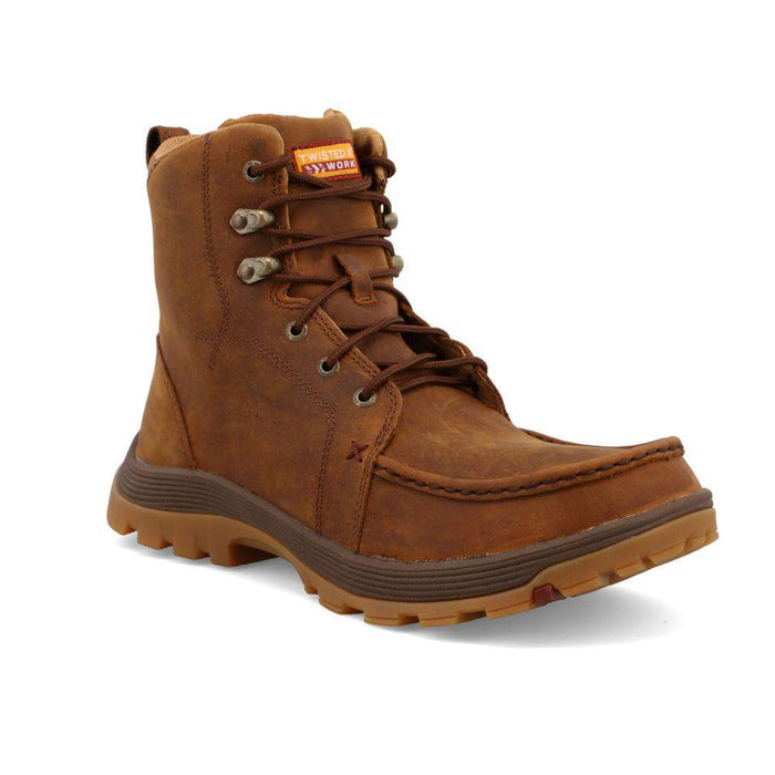 Twisted X Men`s Oiled Saddle 6 In Lace Up Work Boot
