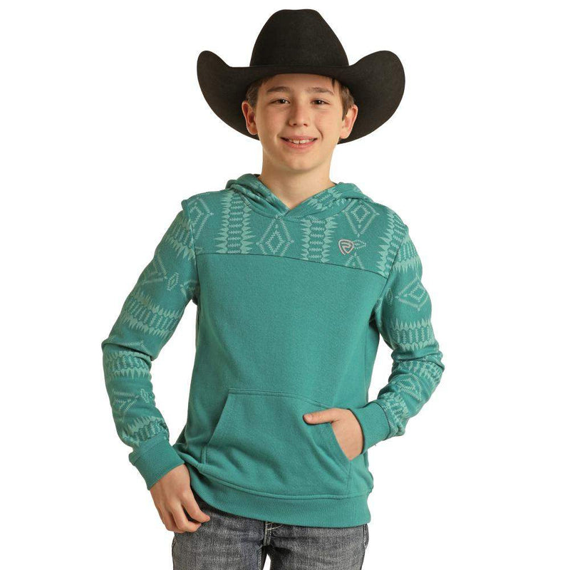 Boy's Printed Terry Hoodie