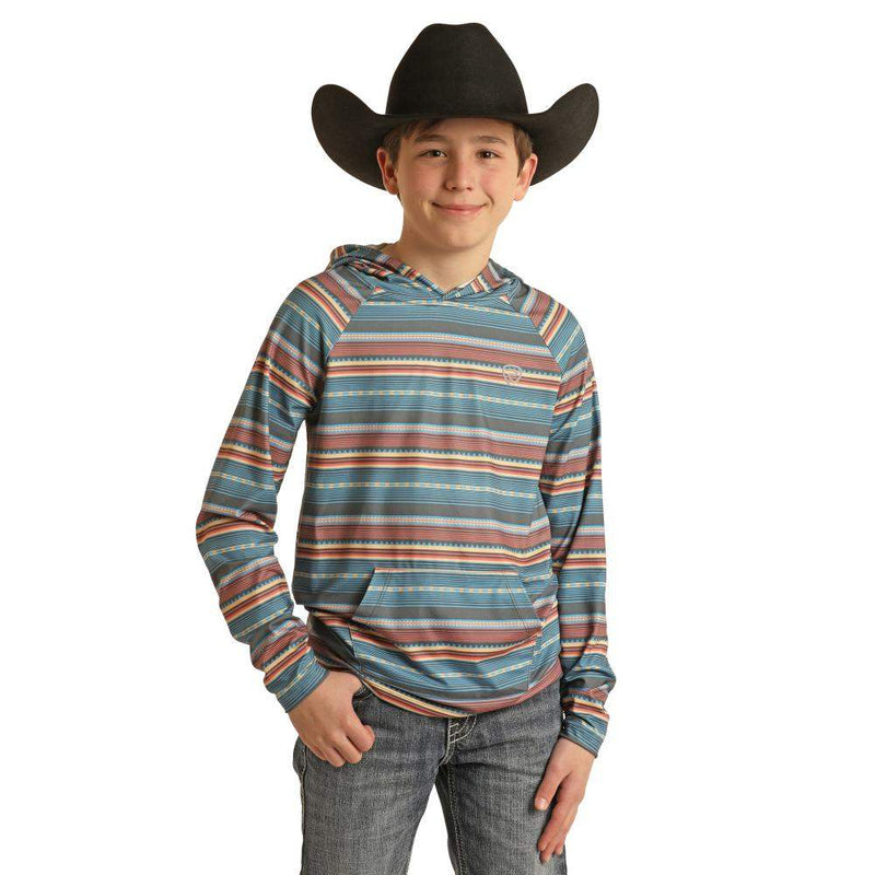 Rock & Roll Denim Boy's Printed Performance Hoodie