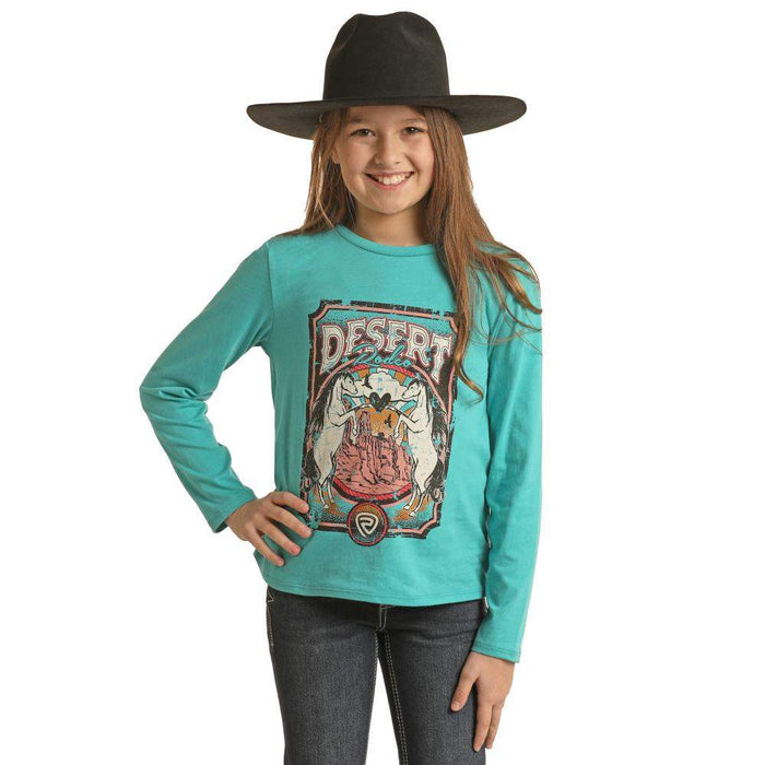 Rock & Roll Denim Girl's Desert Rodeo Graphic T-Shirt