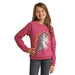 Girl's Long Sleeve Horse Graphic Pullover