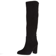 Women's Black Suede Two Faced Fashion Boot