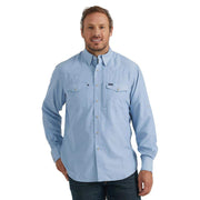 Wrangler Men's Performance Long Sleeve Snap Shirt