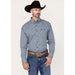 Wrangler Men's Classic Blue Plaid Button Down Shirt