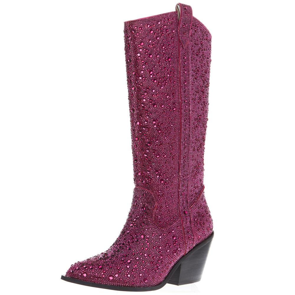 Corkys Pillow Talk Booties in Fuchsia Faux Suede